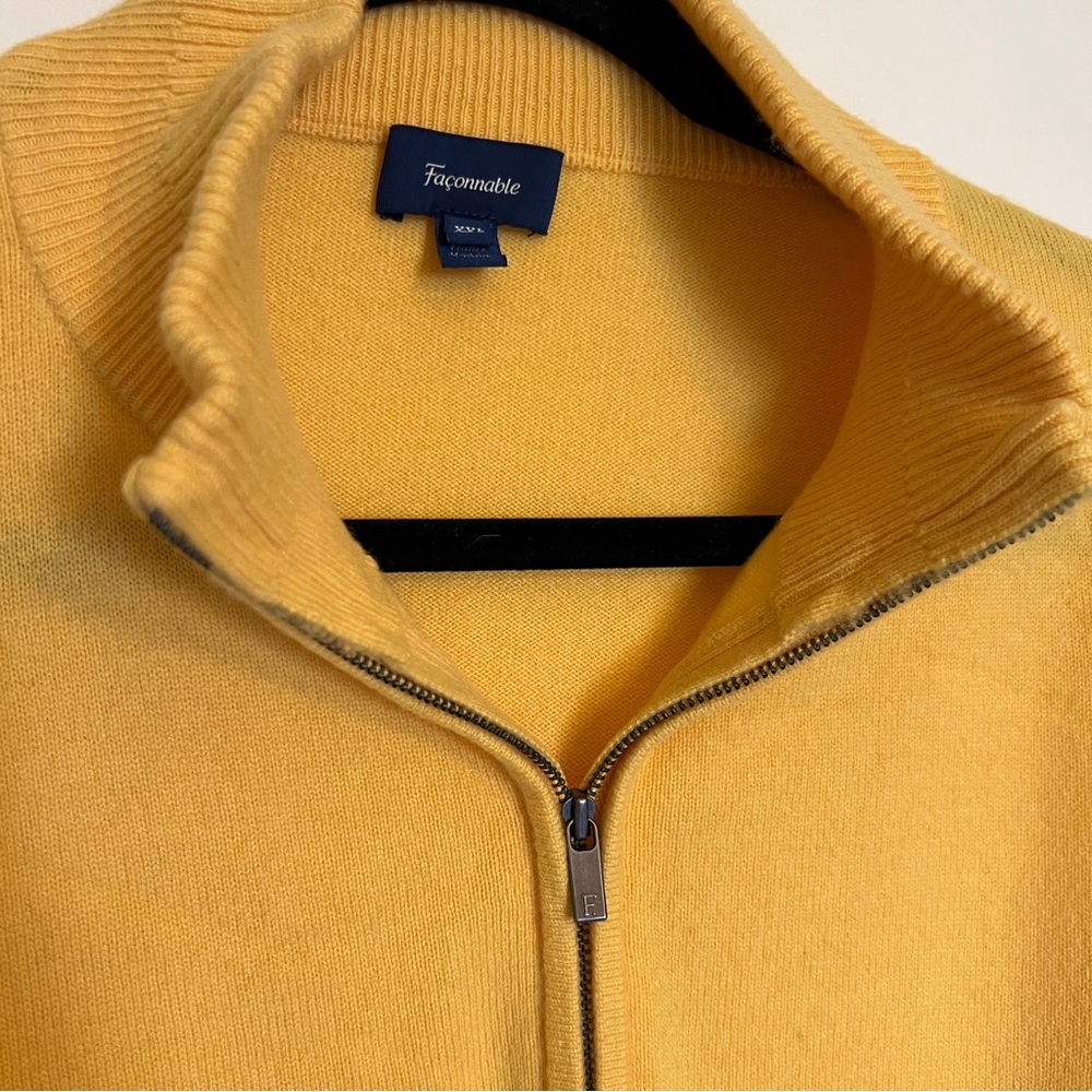 Faconnable Cashmere Men's Yellow Sweater